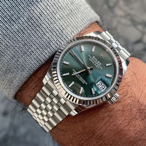 datejust rolex green dial|rolex datejust 41mm green dial.